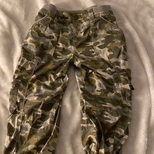 Y2k camo cargo pants